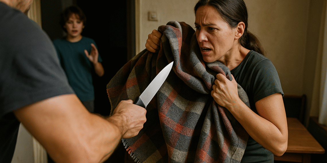 Închisoare cu suspendare pentru un sălbatic din Stulpicani care și-a atacat soția cu un cuțit în casa socrilor, sub ochii copiilor. Femeia s-a salvat cu ajutorul unei plăpumi, iar un băiețel de 11 ani a fost lovit încercând să-și apere mama: ”Ce, credeai că scapi?”