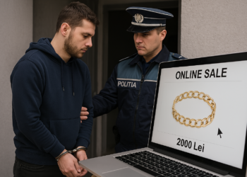 Tânăr din Teleorman reținut după ce a înșelat online o femeie din Frătăuții Noi cu o brățară de aur. A fost prins după aproape un an