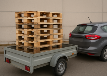 Altex Suceava, prădat de paleți. Un bărbat a încărcat șase bucăți în remorcă și s-a făcut nevăzut