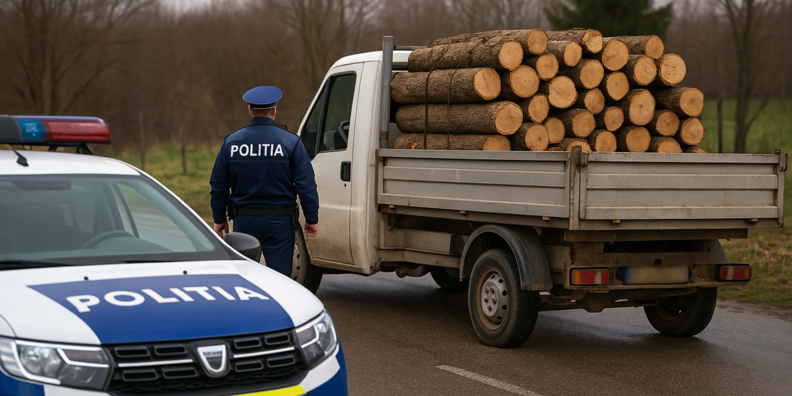 Transporturi ilegale de material lemnos interceptate și confiscate de către polițiștii suceveni