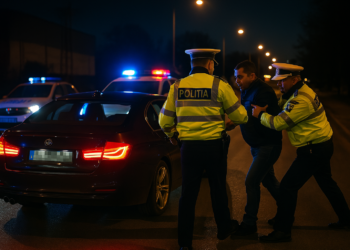 Șofer de BMW prins după o urmărire prin Rădăuți. Bărbatul era băut și a refuzat să oprească la semnalele polițiștilor