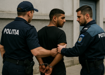 Tânăr din Pătrăuți, arestat pentru tâlhărie în centrul Sucevei. A smuls telefonul unei femei și a fugit din țară