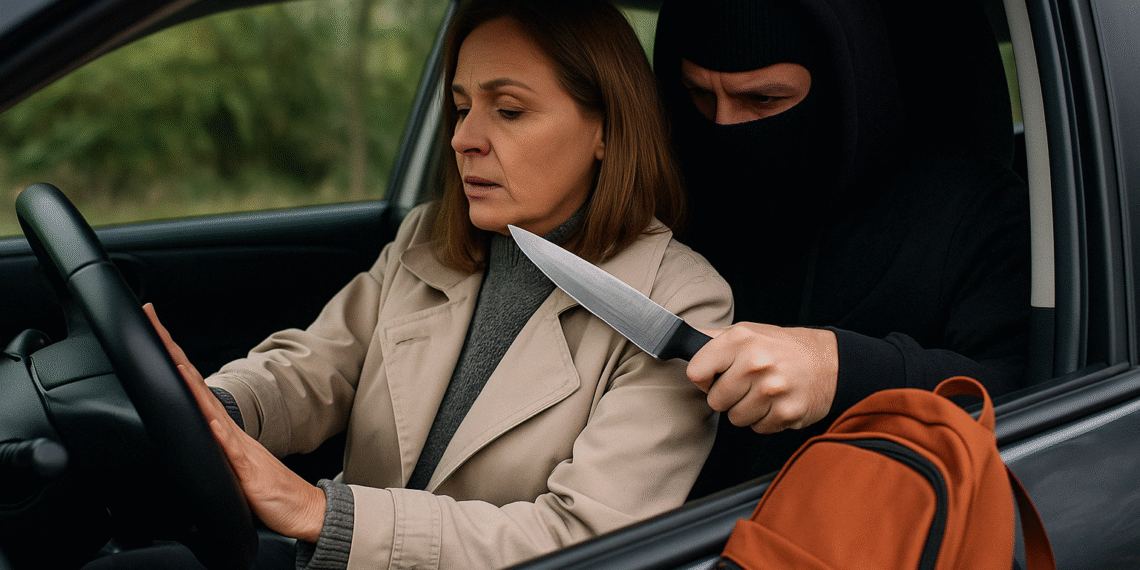 Închisoare cu suspendare pentru un tâlhar care a urcat în mașina unei femei, i-a spus să nu-l privească și a amenințat-o cu un cuțit. I-a furat rucsacul și a fugit după ce victima a început să claxoneze și să dea cu spatele