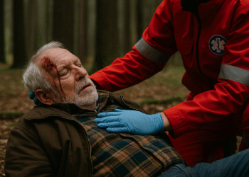 Ieșit la tăiat arbori cu familia, un bărbat de 70 de ani a ajuns la spital cu traumatism cranian și gleznă fracturată