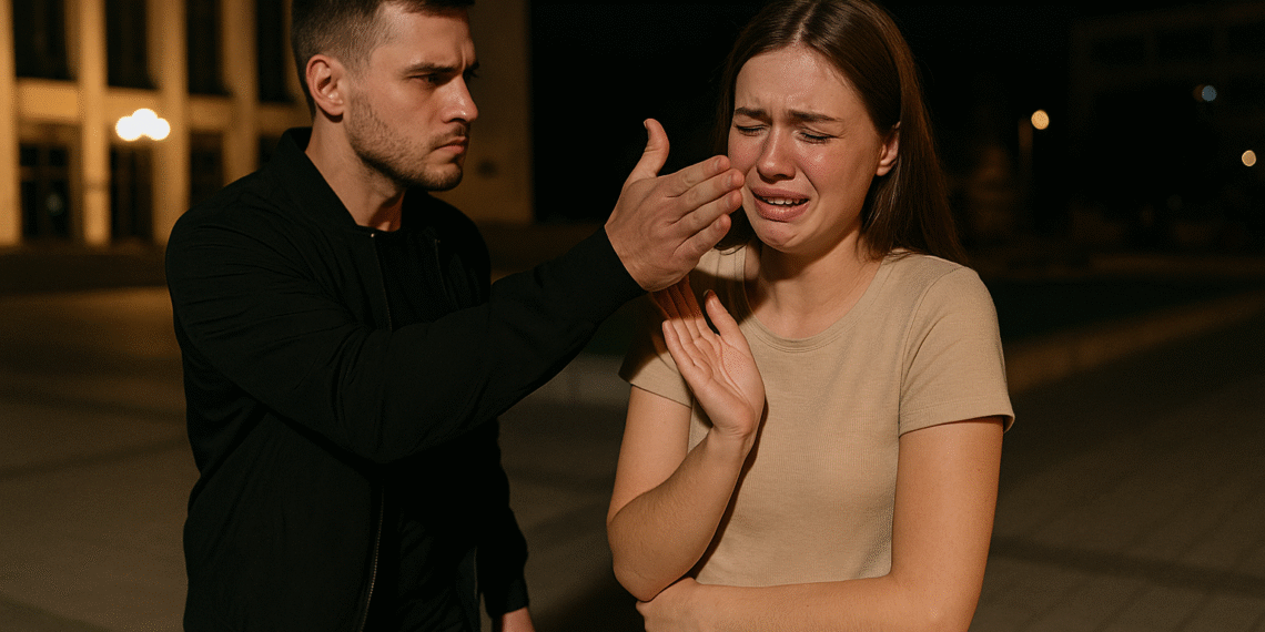 Agresiune la 5 dimineața pe esplanada Casei de Cultură din Suceava. Tânără lovită în față de un individ din Fântânele