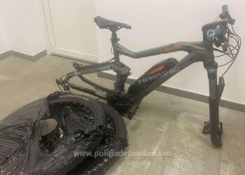 Bicicletă furată din Germania, descoperită în PTF Siret