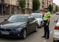 Cu permisul suspendat, la volanul unui BMW, s-a luat la întrecere cu polițiștii prin Rădăuți, dar a fost blocat după un kilometru