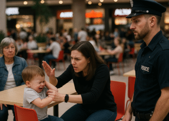 O femeie s-a pricopsit cu dosar penal pentru că și-a tras de urechi fiul de doi ani în food court-ul din Iulius Mall Suceava. Un martor a sunat la 112