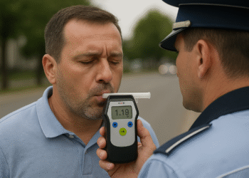 Șofer cu 1,19 mg/l alcool în aerul expirat, oprit în plină zi în Broșteni