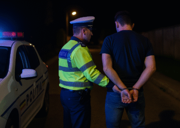 Un șofer cu ”iz de pahare” a fugit de polițiști prin Brodina. A fost prins, încătușat și amendat cu 4.620 de lei
