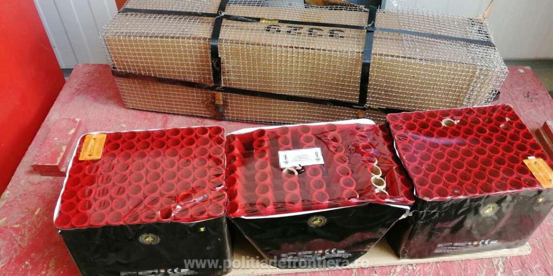Materiale pirotehnice descoperite într-un autoturism în PTF Vicovu de Sus