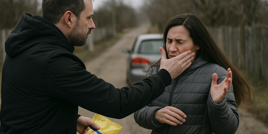 Dosar penal după ce, în timp ce-i dădea fiicei o pungă cu pufuleți, i-a ”servit” fostei soții o palmă peste față