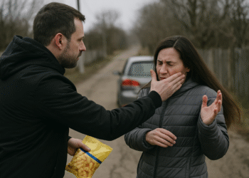 Dosar penal după ce, în timp ce-i dădea fiicei o pungă cu pufuleți, i-a ”servit” fostei soții o palmă peste față