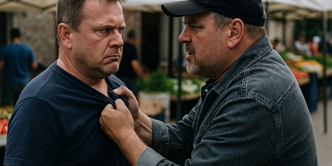 Scandal în Piața din Vicovu de Sus. Un bărbat aflat în stare de ebrietate a fost bătut