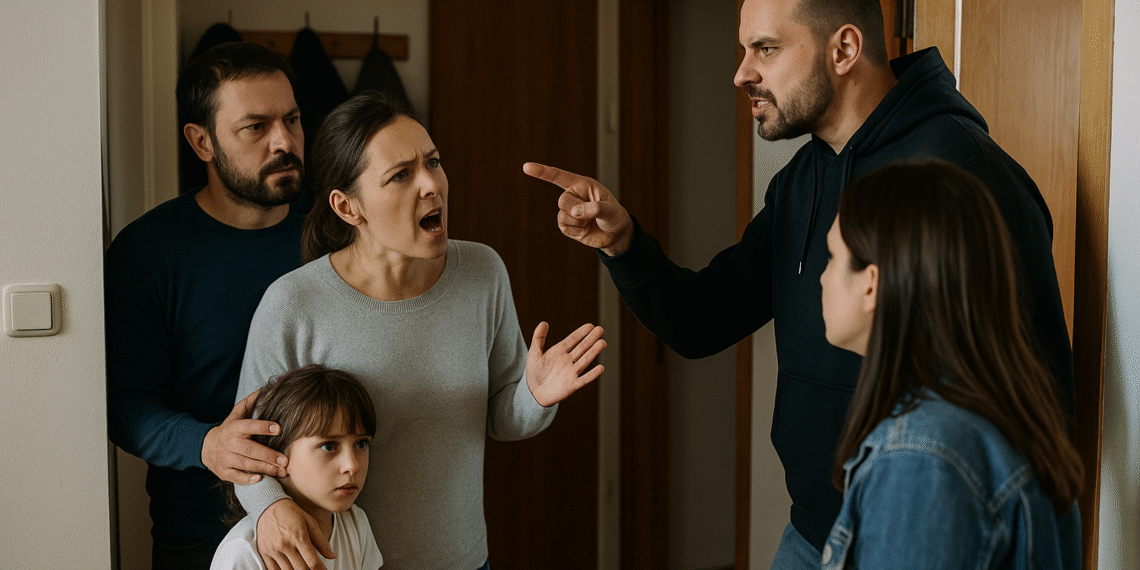 Locuință din centrul Sucevei, scena unui scandal cu amenințări între două familii