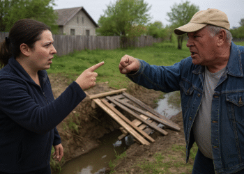 Conflict între vecini în Milișăuți. O femeie a fost amenințată de un vecin care i-a distrus podul construit ilegal