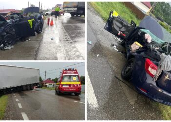 Un sucevean și-a pierdut viața după ce un TIR a intrat în balans și i-a izbit mașina, pe raza localității Drăgușeni. Șoferul vinovat e un tânăr de 23 de ani