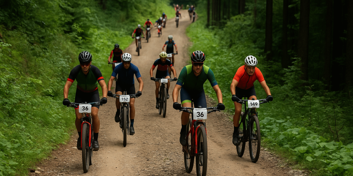 Accident la Maratonul Râșcăi. Un participant a căzut de pe bicicletă și a ajuns la spital