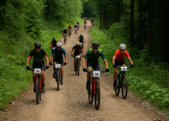 Accident la Maratonul Râșcăi. Un participant a căzut de pe bicicletă și a ajuns la spital