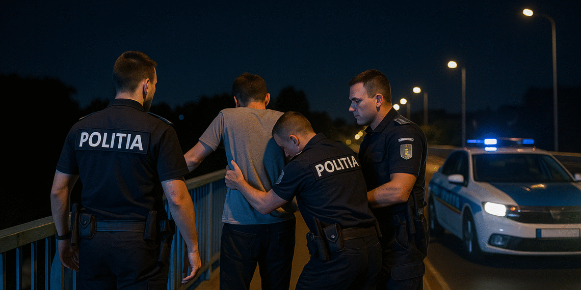 Tentativă de suicid pe podul din zona Bazar Suceava, în toiul nopții. Tânărul venise de la Prelipca, supărat că s-a certat cu mama și fratele