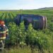 Un tânăr beat s-a răsturnat cu mașina în afara drumului, pe raza localității Milișăuți