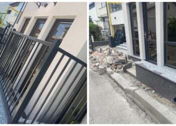 Primăria Suceava l-a „ajutat” pe un localnic să scape de gardul pus abuziv pe trotuarul din fața imobilului său