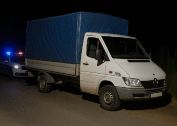 Amendă de 4.000 de lei pentru un bărbat care transporta lemn fără acte, cu o autoutilitară cu ITP-ul expirat