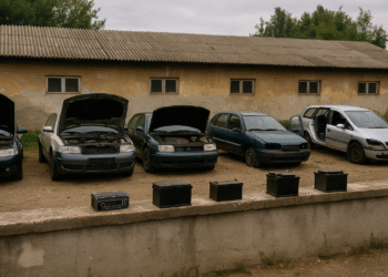 Baterii, casetofoane și un parfum furate din curtea unui service auto din Arbore. Suspecții au fost prinși