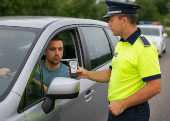 Ghinion pentru un șofer beat, oprit la un control de rutină pe o stradă din Burdujeni. Polițiștii i-au simțit mirosul de alcool și i-au făcut cunoștință cu etilotestul