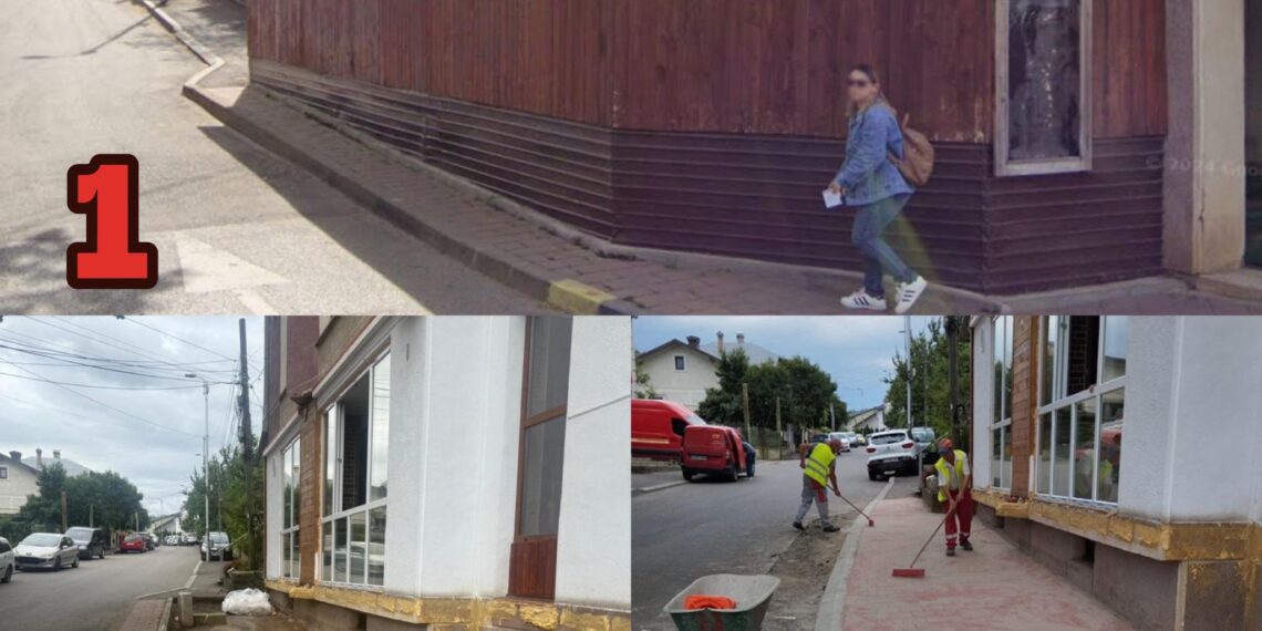 Primăria Suceava a demolat terasa din zona restaurantului B+B și a lărgit trotuarul: ”Intervenția a crescut siguranța pietonală, a fluidizat traficul și a contribuit la îmbunătățirea aspectului urban al zonei”