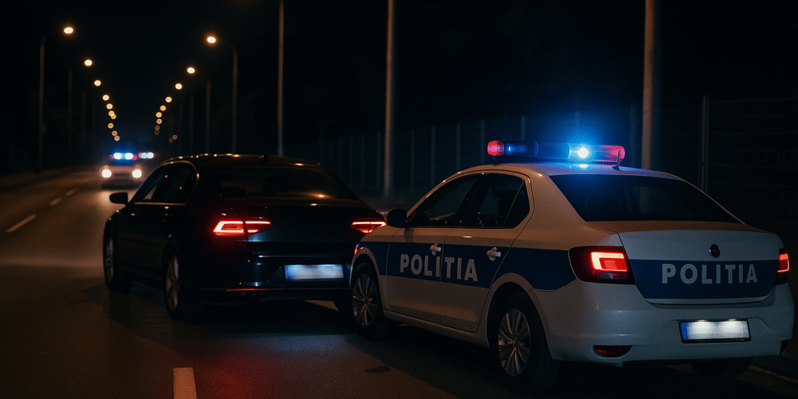Urmărire în trafic pe străzile din Suceava. Un șofer beat a crezut că poate câștiga o întrecere cu polițiștii