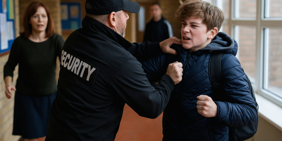 Un elev de 14 ani și agentul de pază al Școlii Gimnaziale Nr. 8 din Suceava, condamnați după ce s-au bătut. Conflictul a pornit când minorul a aruncat cu bulgări în profesoara de religie. Cei doi trebuie să-și plătească reciproc daune morale de 4.000 de lei: ”Te tai, vin cu ţi***ii din Şcheia şi ai să vezi ce păţeşti, nu rămân lucrurile aşa”