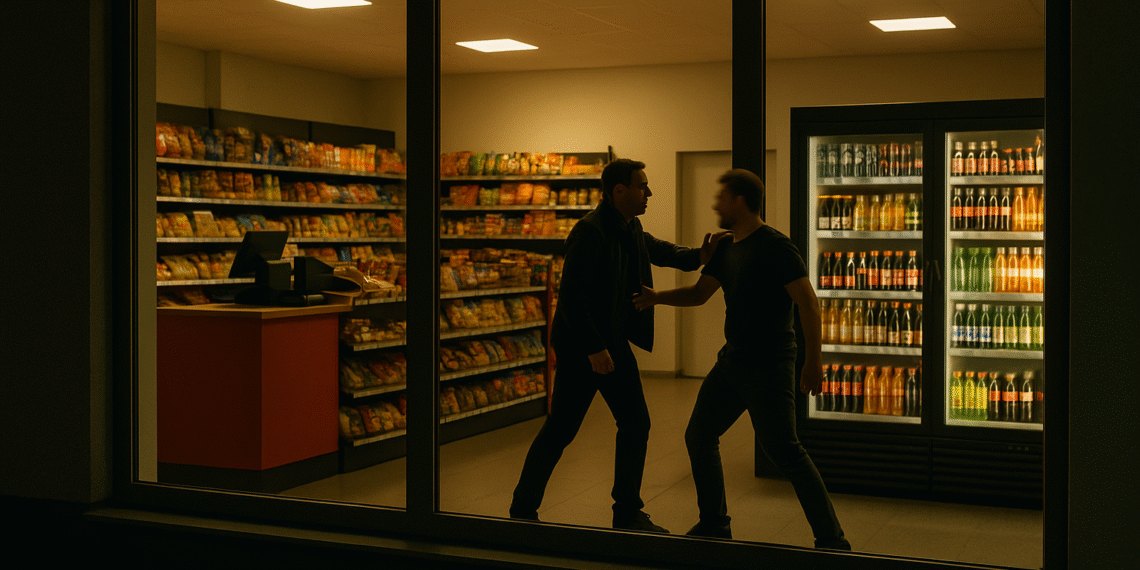 Bărbat lovit și amenințat în miez de noapte, în magazin Profi din fața catedralei din Suceava