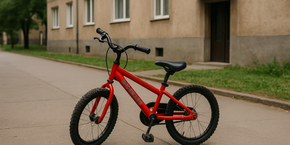 Bicicletă furată în plină zi din fața unui bloc din Burdujeni. Hoțul a profitat când copilul a urcat în casă pentru a bea apă
