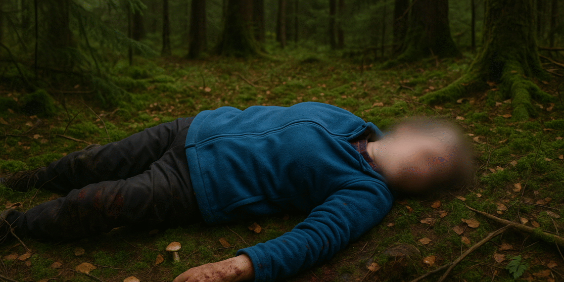 Moarte misterioasă la Iacobeni. O femeie a fost găsită fără viață, cu urme de mușcături pe corp. Victima se afla la cules de ciuperci