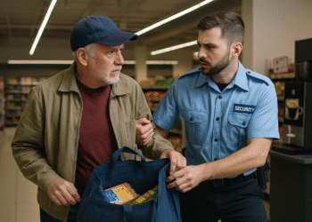 Bărbat de 59 de ani, prins la furat în magazinul LIDL din Șcheia. A încercat să iasă cu plasa plină pe lângă casa de marcat