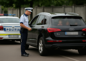Dosar penal pentru o șoferiță care plimba trei minori prin Suceava cu un Audi Q5 cu numere provizorii expirate