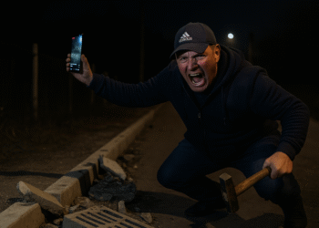 Amendă penală de 4.500 de lei pentru un bărbat din Drăgoiești care a spart cu ciocanul borduri și rigole și a amenințat live pe Facebook că omoară primarul și polițiștii