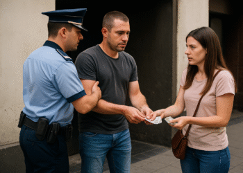 ”Valutist” ambulant, reținut după ce a încercat să păcălească o femeie cu un schimb de bani într-un gang din Suceava