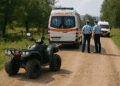 De pe ATV, direct la spital și cu dosar penal. Bărbatul fără permis a făcut AVC pe vehiculul neînmatriculat