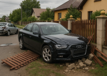 Un minor de 16 ani, fără permis, a ”împrumutat” mașina mamei și a izbit-o în gardurile unor imobile, după ce a fost acroșat de un șofer care a dat cu spatele fără să se asigure. O tânără însărcinată în luna a șaptea a ajuns la spital