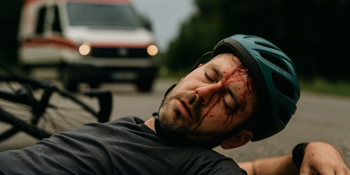 Un biciclist cu 1,13 mg/l alcool pur în aerul expirat s-a trezit dus cu SMURD-ul la spital, după ce a căzut pe un drum din Forăști