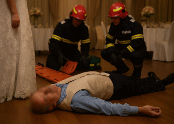Nuntă sfârșită tragic. Un bărbat a murit brusc în timp ce dansa cu soția sa la o pensiune din Vama