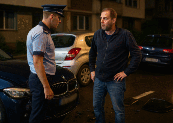 Dosar penal pentru un șofer băut care a lovit cu BMW-ul o mașină parcată în Fălticeni