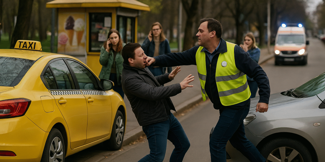 Taximetrist din zona Orizont, condamnat la închisoare suspendare pentru că a lovit un trecător care i-a încurcat planurile. Agresorul încerca să ”jupoaie” 100 de lei de la o șoferiță care i-ar fi atins mașina