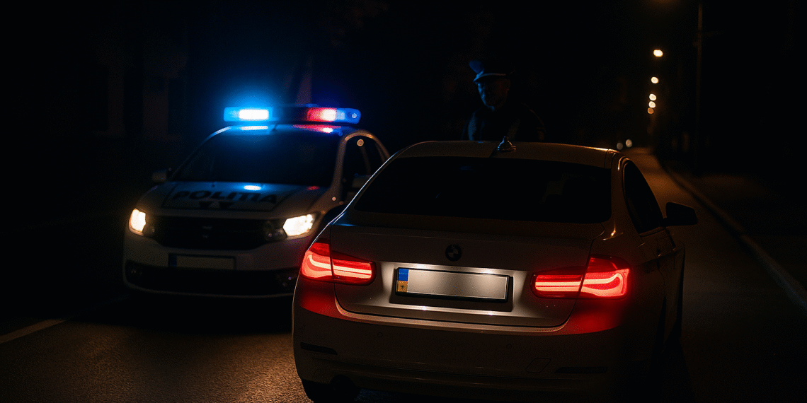 Un tânăr ucrainean s-a luat la întrecere cu polițiștii pe străzile Sucevei, în timp ce făcea ”școala de șoferi” cu tatăl său