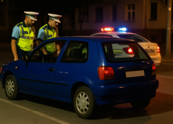Tânăr de 19 ani, fără permis, prins la volanul unei rable cu numere expirate de un an de zile. Mașina o cumpărase de pe Facebook cu 1.500 de lei