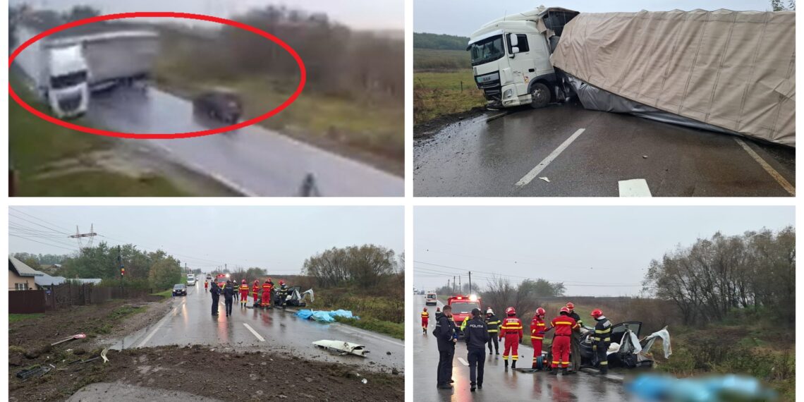 Doi oameni nevinovați au fost uciși de un TIR scăpat de sub control, pe raza localității Cristești. Șoferul profesionist a refuzat transportul la spital
