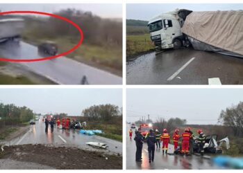 Doi oameni nevinovați au fost uciși de un TIR scăpat de sub control, pe raza localității Cristești. Șoferul profesionist a refuzat transportul la spital