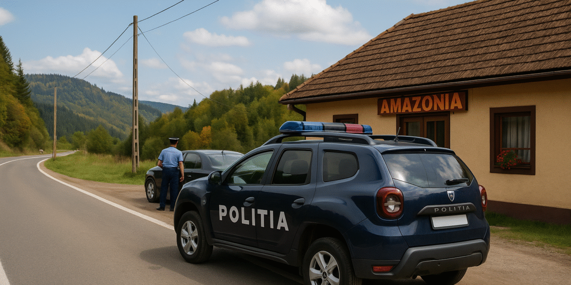 Șofer beat din Fundu Moldovei, prins după ce a încercat să fugă într-un bar și să-i ducă de nas pe polițiști spunând că a condus fratele său